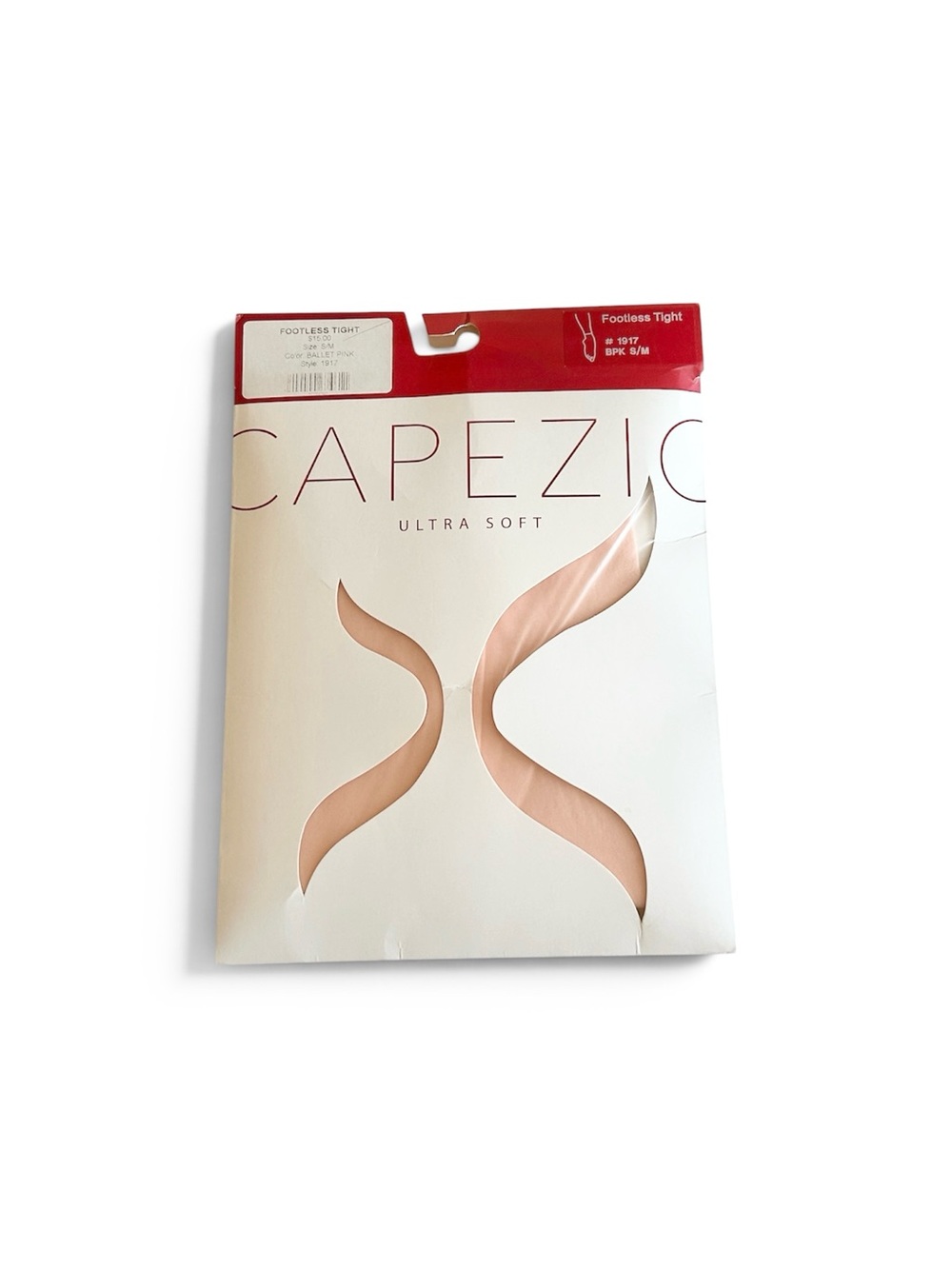 Capezio Ultra Soft Footless Tights - Ballet Pink (1917) Size S/M